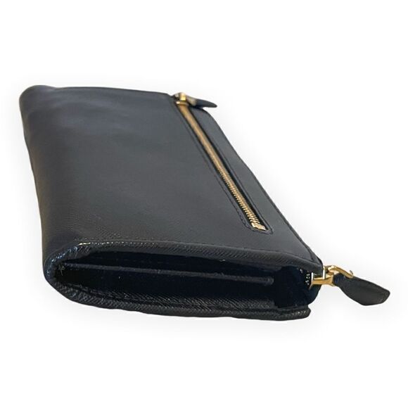 Prada Saffiano Metal Zip Around Wallet in Black (Nero) - Picture 7 of 13